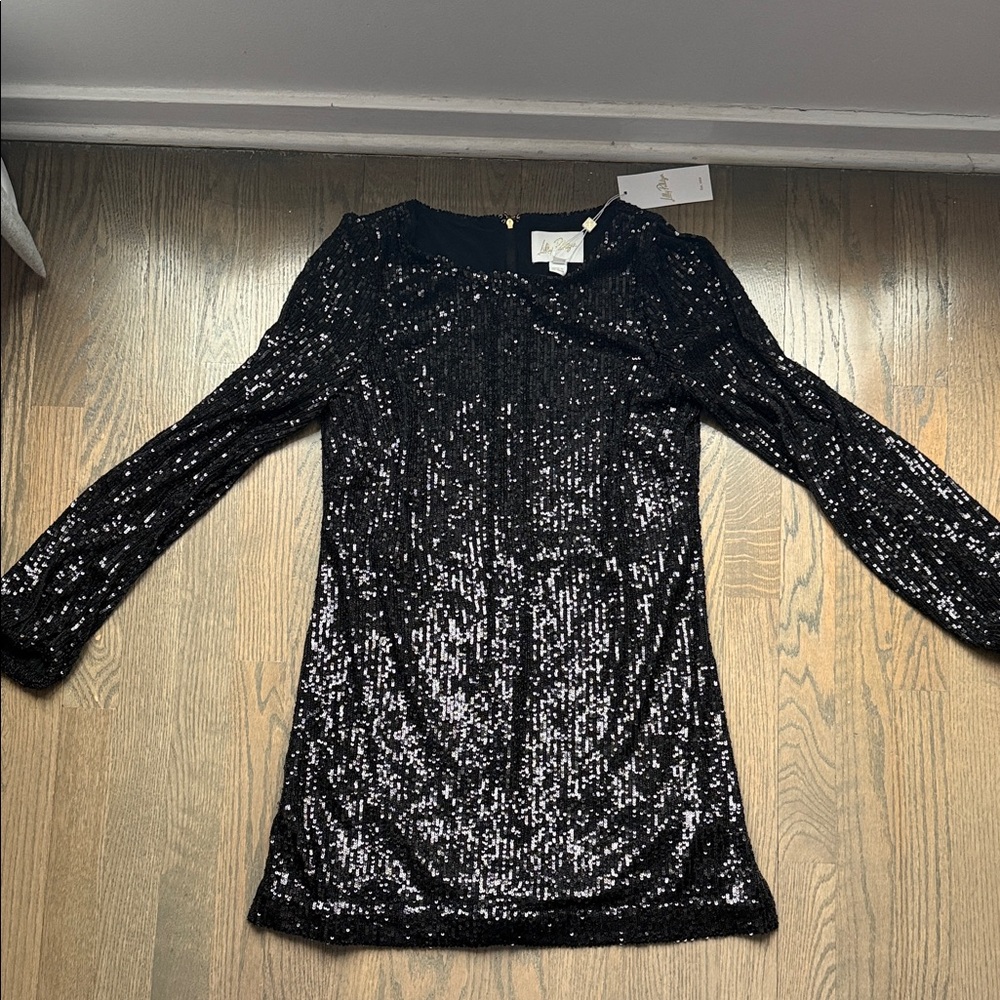 Lilly Pulitzer Black Sequin Women's Romper NWT